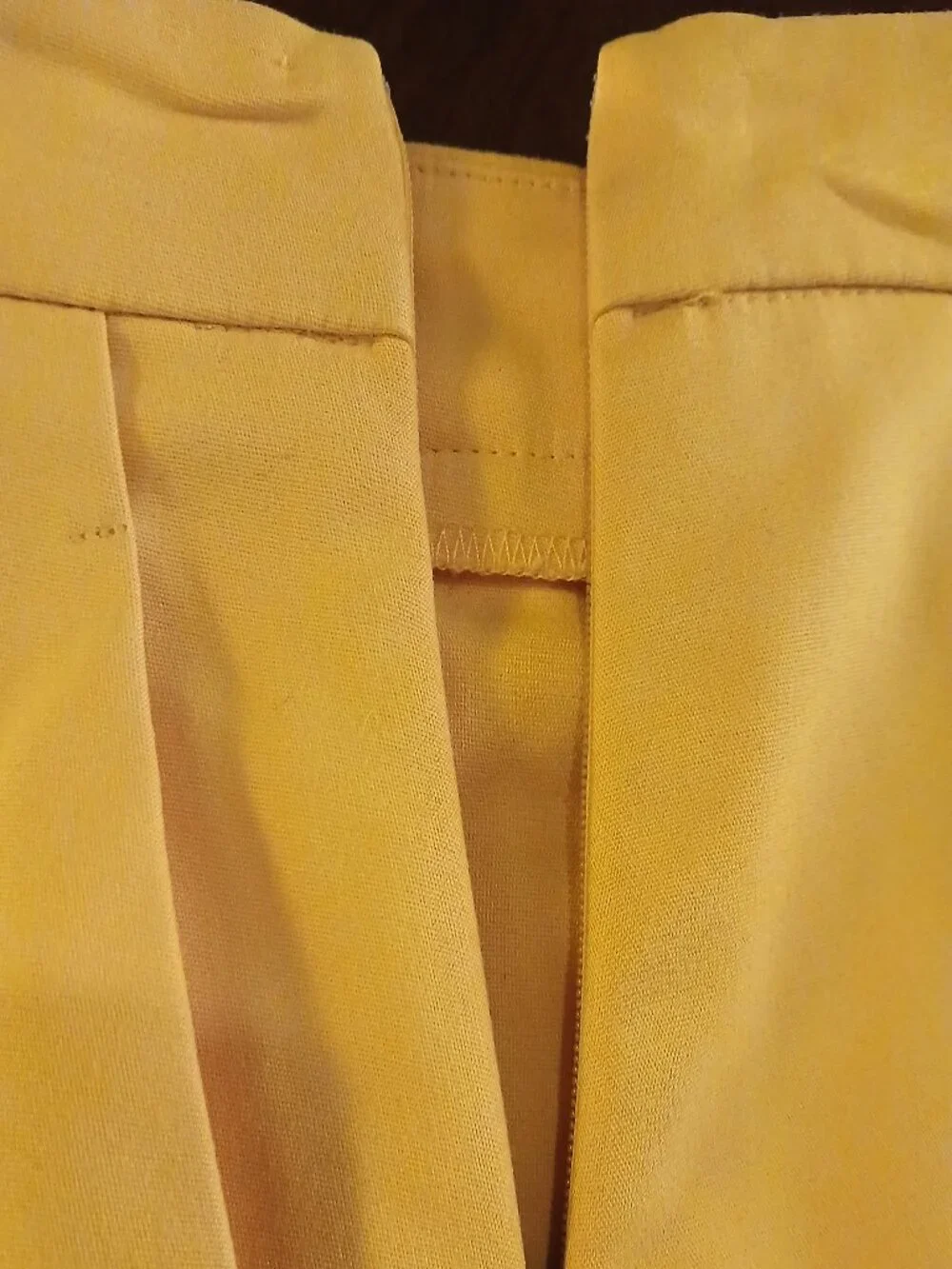ZARA TRAFALUC COLLECTION Golden Yellow Mini High Waist Skort - EUC - Picture 4 of 11